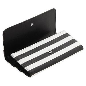 Kut From The Kloth Unisex Black & White Striped Wallet